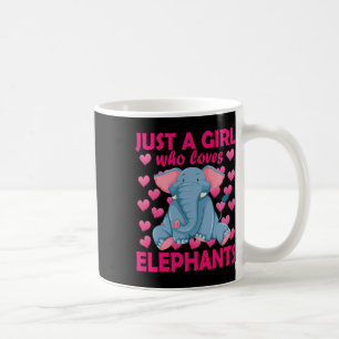 Nur ein Mädchen, das Elefanten Zoo Elephant Conse Kaffeetasse
