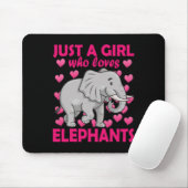Nur ein Mädchen, das Elefanten Zoo Elephant Liebe Mousepad (Mit Mouse)