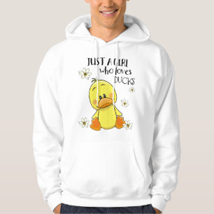 Nur ein Mädchen, das Enten liebt - Neues Kunstthem Hoodie