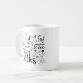 Nur ein Mädchen, das Enten Niedliche Enten Liebe L Kaffeetasse (Vorderseite Links)