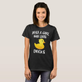 Nur ein Mädchen, das Enten  T-Shirt (Vorne ganz)