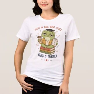 Nur ein Mädchen, das es liebt, Lehrerin zu sein, s Tri-Blend Shirt