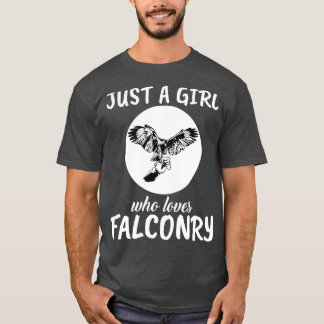 Nur ein Mädchen, das Falconry Lieben T-Shirt