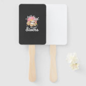 Nur ein Mädchen, das Faultier-Tee liebt Süße Fault Fächer (Vorne und Hinten)