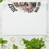 nur ein Mädchen das Faultiere liebt Geschirrtuch (Gefaltet)