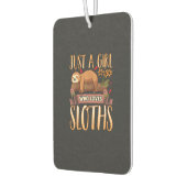 Nur ein Mädchen, das Faultiere liebt, süßes Faulti Autolufterfrischer (Links)