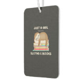 Nur ein Mädchen, das Faultiere und Bücher liebt Re Autolufterfrischer (Links)