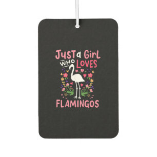 Nur ein Mädchen, das Flamingo Lieben Autolufterfrischer