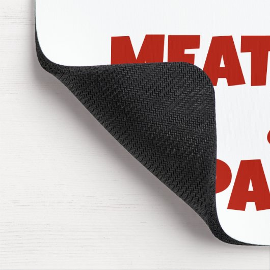 Nur ein Mädchen, das Fleischbällchen und Nudeln Li Mousepad (Ecke)