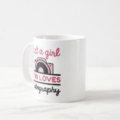 Nur ein Mädchen, das Fotografie Lieben Kaffeetasse (Vorderseite Links)