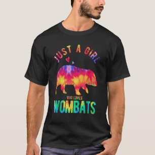 Nur ein Mädchen, das Frauen Lieben  Wombat T-Shirt
