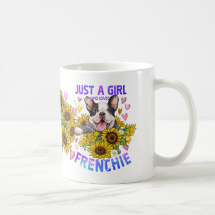 Nur ein Mädchen das Frenchie French Bulldog liebt Kaffeetasse