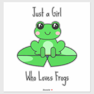 Nur ein Mädchen, das Freunde Liebe Aufkleber