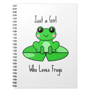 Nur ein Mädchen, das Freunde Liebe Notizblock