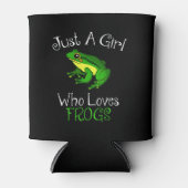 Nur ein Mädchen, das Frösche Funny Frog Lover Lieb Dosenkühler (Vorderseite)