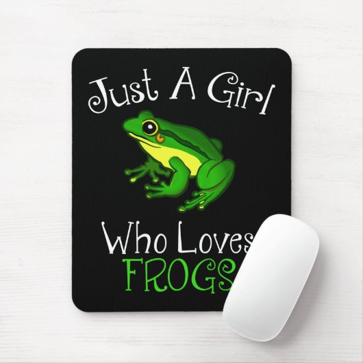 Nur ein Mädchen, das Frösche Funny Frog Lover Lieb Mousepad (Mit Mouse)
