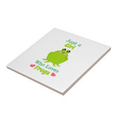 Nur ein Mädchen, das Frösche Liebe Fliese (Seite)