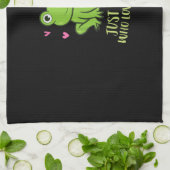 Nur ein Mädchen, das Frösche Liebe | Niedliche Fro Geschirrtuch (Gefaltet)