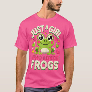Nur ein Mädchen, das Frösche Liebe T-Shirt