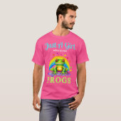 Nur ein Mädchen, das Frösche Liebe T-Shirt (Vorne ganz)