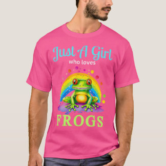 Nur ein Mädchen, das Frösche Liebe T-Shirt