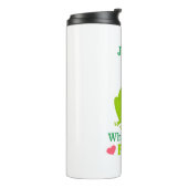 Nur ein Mädchen, das Frösche Liebe Thermosbecher (Nach links gedreht)