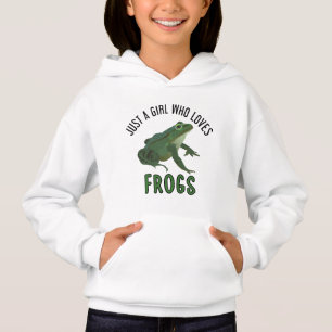 Nur ein Mädchen, das Frösche Lieben Frösche Lie Hoodie