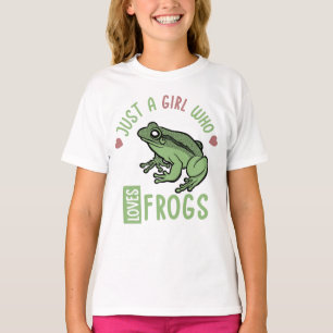 Nur ein Mädchen, das Frösche Lieben Frösche Lie T-Shirt