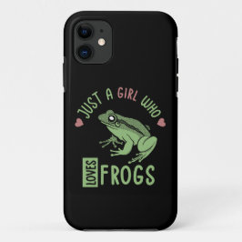 Nur ein Mädchen, das Frösche Lieben Frösche Liebes Case-Mate iPhone Hülle