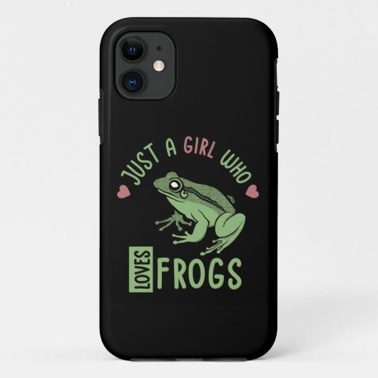 Nur ein Mädchen, das Frösche Lieben Frösche Liebes Case-Mate iPhone Hülle (Rückseite)