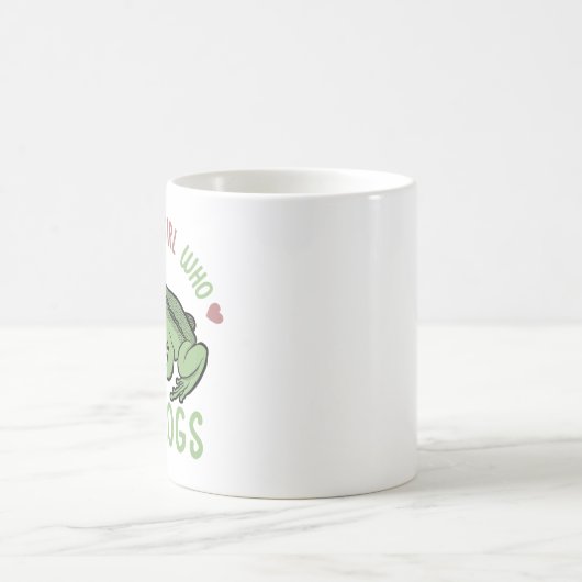 Nur ein Mädchen, das Frösche Lieben Frösche Liebes Kaffeetasse (Mittel)