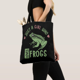 Nur ein Mädchen, das Frösche Lieben Frösche Liebes Tasche