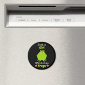 Nur ein Mädchen, das Froschfrosch Liebe Magnet (In Situ (Geschirrspüler))