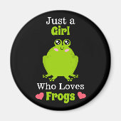 Nur ein Mädchen, das Froschfrosch Liebe Magnet (Vorne)