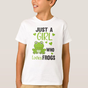 Nur ein Mädchen, das Froschfrösche Liebe T-Shirt