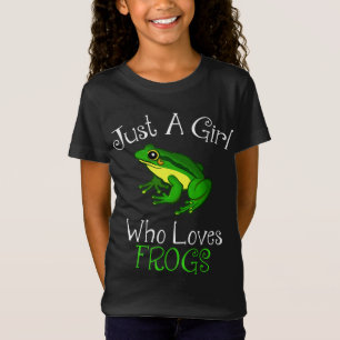 Nur ein Mädchen, das Froschfrösche  T-Shirt