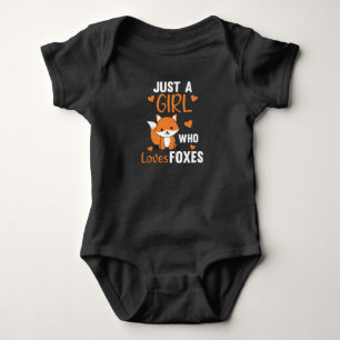 Nur ein Mädchen, das Füchse Lieben, Funny Fox Baby Strampler