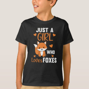 Nur ein Mädchen, das Füchse Lieben, Funny Fox T-Shirt