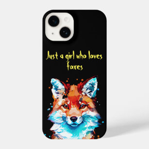 Nur ein Mädchen, das Füchse Lieben iPhone 14 Hülle