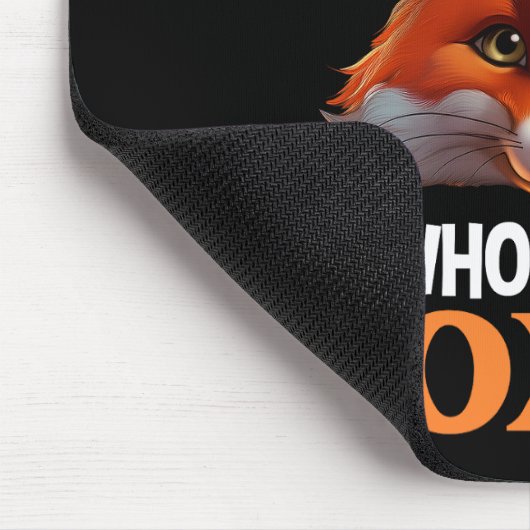 Nur ein Mädchen, das Füchse Lieben Mousepad (Ecke)