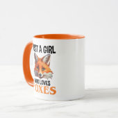 Nur ein Mädchen, das Füchse Lieben Tasse (Vorderseite Links)