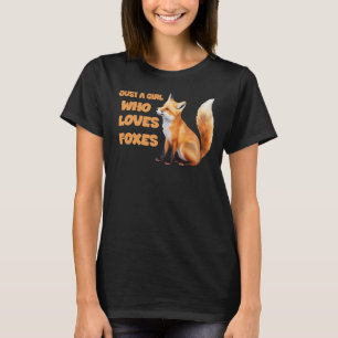 Nur ein Mädchen, das Füchse liebt, Kinder Mädchen T-Shirt