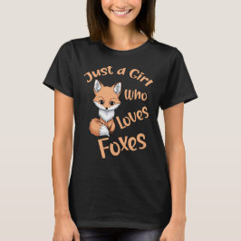 Nur ein Mädchen das Füchse liebt T-Shirt