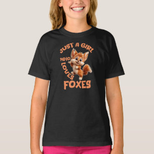 Nur ein Mädchen, das Füchse liebt T-Shirt