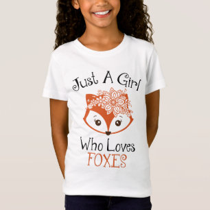 Nur ein Mädchen, das Füchse T-Shirt