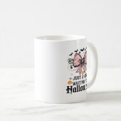 nur ein Mädchen, das für Halloween gewartet hat Kaffeetasse (VorderseiteRechts)