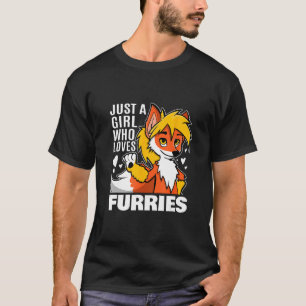 Nur ein Mädchen, das Fursuit Fox Fox Lieben T-Shirt