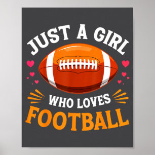 Nur ein Mädchen, das Fußball liebt + Srts Fan + Sp Poster