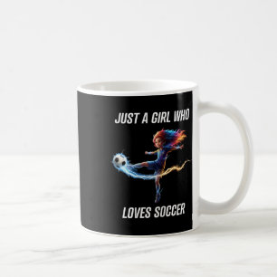 Nur ein Mädchen, das Fußball-T-Shirt für Kinder Ju Kaffeetasse