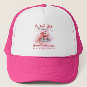 Nur ein Mädchen, das Gamer Axolotl Trucker Hat Lie Truckerkappe